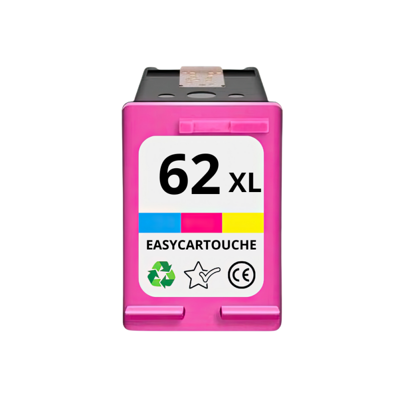 Cartouche compatible HP 62XL couleur - SANS NIVEAU ENCRE